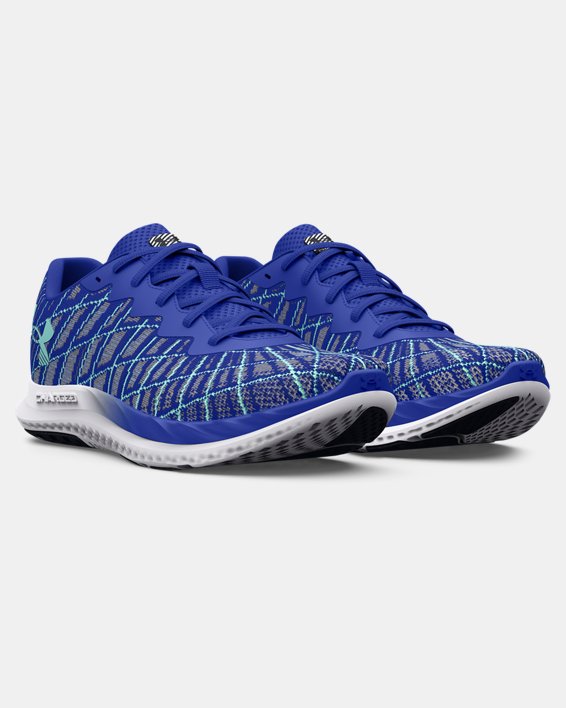 Men's UA Charged Breeze 2 Running Shoes in Blue image number 3